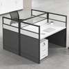 Open View 2-Way Modular White Office Workstation thumb 0