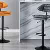 Barstools: Swivel Leather Adjustable Barstool thumb 2