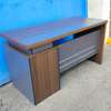 Office Desk: 140CM Brown Corporate Office Desk thumb 0