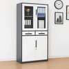 Office Cabinet : 4-Door Half Glass Office Steel Cabinet thumb 5