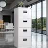 Office Cabinet : Vertical 4-Drawer Steel Cabinet Storage thumb 1