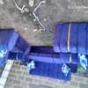Ready-made blue 5seater sofa set on sell thumb 0