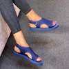 Ladies Breathable Fashion Women Sandals Open Toe Flat Blue thumb 0