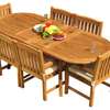 Mahogany /Mvule outdoors dining table and chairs thumb 8