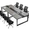 Grey Rectangular Large  Conference  Table thumb 0