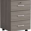 Office Cabinet: Movable Pedestral Brown 3 Drawers Cabinet thumb 1