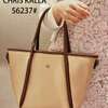 Chris Kalla 56237# White Tote Bag Black Handles thumb 3