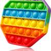 *Fidget Reliver Stress Toys Pop Rainbow Push Its Bubble Antistress Toys Simple thumb 2