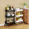 Multi-functional movable trolley storage rack thumb 0