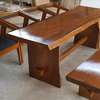 Rustic dining table and chairs thumb 1