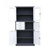 Steel Office Storage Locker – 3 Drawers, Glass Doors thumb 3