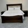 Mahogany wooden beds with cabinets thumb 1