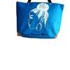 Womens Blue ankara canvas handbag thumb 0