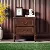 2 Drawer Mahogany Bedside Cabinet thumb 4
