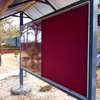 Canopied, free standing Noticeboards with a lockable glass thumb 0