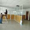 OFFICE PARTITION WITH GLASS AND ALUMINUM thumb 2