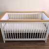 Kids cot bed with mattress, converts to bed thumb 1