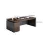 Office Desks: Brown Executive Modern Arranged Desk thumb 1