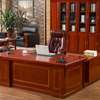 Office Desk: 1400mm Mahogany L-Desk thumb 4