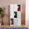 Office Cabinet :  9-Locker White Utility Office Cabinet thumb 3