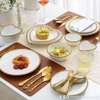 The 30pcs Nordic classy dinner set with gold rim. thumb 5