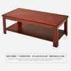 Brown Wooden Rectangular Center Coffee Table thumb 6
