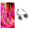Womens Multilayer silver necklace with earrings thumb 0