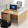 Simple Design 2-Person Wooden Partition Office Table thumb 3