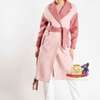 Chic Pink Trench Coat Mid-Length Double-Breasted thumb 0