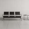 3 Link Leather Padded Waiting Bench thumb 5