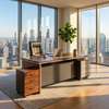 1.8m L-shaped Executive Office Desk thumb 1