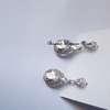Tear Drop Style Silver Plated Earrings thumb 0
