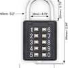 Lock tactile button combination padlock thumb 1