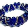 Womens Blue crystal Bracelet and earrings thumb 2