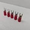 5pcs Insulated Spade Terminals 5mm red thumb 1