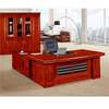Office Desk: 2.0m Desk With Mahogany Finish, Sleek & Stylish thumb 4