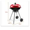 Round Charcoal Barbecue with Portable Trolley thumb 1