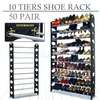 50 pairs 10 tiers shoe rack organizer organiser thumb 0