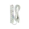 Heavy Duty 4 Way Extension Cable - White thumb 0