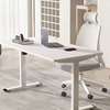 Jumbo White 140 cm Electric Adjustable Table thumb 0