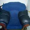 Chelsea blue two seater 2 sofas moving out sale thumb 0