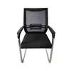 Ergonomic Armrest Visitors Waiting Chrome-Based Chair thumb 5