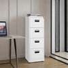 Office Cabinet : Vertical 4-Drawer Steel Cabinet Storage thumb 0