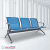 Benches: Heavy-Duty Public Seating – Blue Metal Bench thumb 2