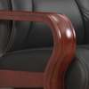 Office Chairs: Mid Back Leather Black Chair thumb 3