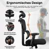 Office Chairs: Lumbar Support Office Chair With Headrest thumb 5