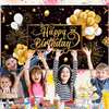Black and Gold Birthday Party Decorations thumb 1