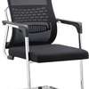 Office Chair: Mesh Office Visitor Chair, Black Frame thumb 0