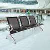 Waiting Bench: Black Steel Non-Padded Waiting Bench thumb 0
