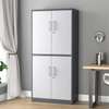 Office Cabinet: 4 Long Doors Gray Home Office Store Cabinet thumb 2